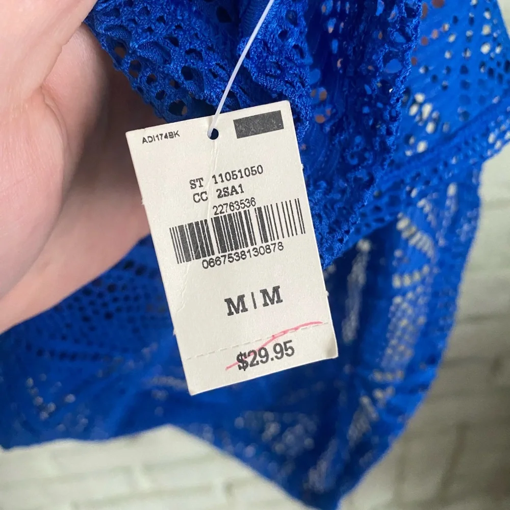 Victoria's Secret Pink Blue Sheer Tank Top